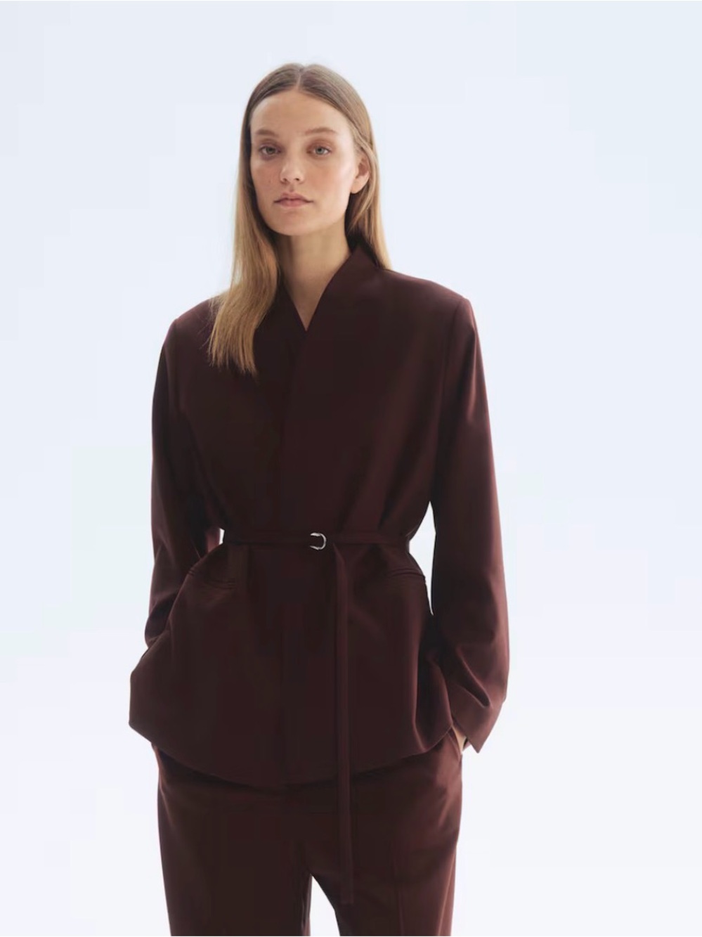 Oversized Belted Blazer